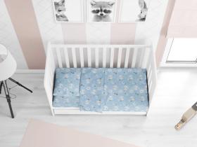 ΚΑΤΩΣΕΝΤΟΝΟ ΜΕ ΛΑΣΤΙΧΟ bebe Smile 81 0,70X1,40X0,15 Blue Cotton 100%