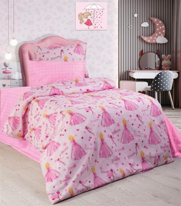 ΠΑΠΛΩΜΑ ΕΜΠΡΙΜΕ kids Princess 392 160X240 Pink 70/30 Cott/Pol