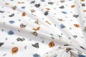 ΚΑΤΩΣΕΝΤΟΝΟ ΜΕ ΛΑΣΤΙΧΟ bebe Zoo 29 0,70X1,40X0,15 White 100% Cotton Flannel