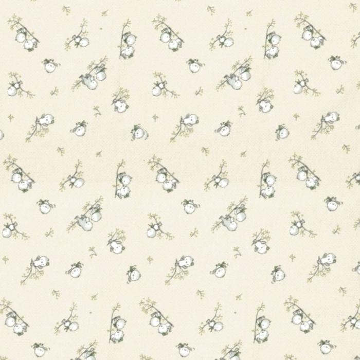 ΣΕΝΤΟΝΑΚΙ ΛΙΚΝΟΥ bebe Birds 16 80Χ110 Ecru Flannel cotton 100%