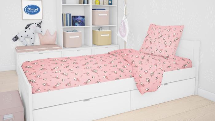 ΣΕΝΤΟΝΙΑ ΕΜΠΡΙΜΕ ΣΕΤ 3 τεμ kids Birds 15 160Χ240 Pink Flannel cotton 100%