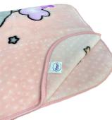 ΚΟΥΒΕΡΤΑ ΒΕΛΟΥΤΕ ΠΟΛΥΤΕΛΕΙΑΣ bebe Crescent Moon 32 110X140 Baby Pink 100% Polyester