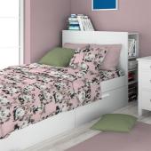 ΣΕΝΤΟΝΙΑ ΕΜΠΡΙΜΕ ΣΕΤ 3 τεμ kids Panda Bear 97 160X240 Pink 100% Cotton Flannel