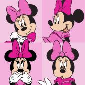 Λαβέτα Νηπιαγωγείου Disney Home Minnie 76 30X30 Pink 100% Polyester