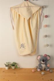 ΚΑΠΑ Με Κέντημα bebe Dreaming Elephant 169 75X85 Εκρού 100% Cotton