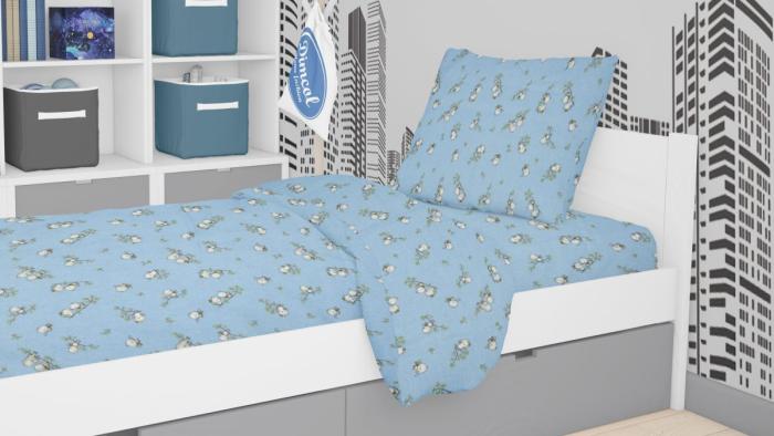 ΣΕΝΤΟΝΙΑ ΕΜΠΡΙΜΕ ΣΕΤ 3 τεμ kids Birds 14 160Χ240 Sky blue Flannel cotton 100%