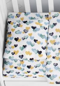 ΜΑΞΙΛΑΡΟΘΗΚΗ ΕΜΠΡΙΜΕ bebe Hearts 11 35X45 Grey-Green Cotton 100%