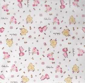 ΠΑΝΑ ΧΑΣΕΣ bebe Elephant 172 80X80 Pink Cotton 100%