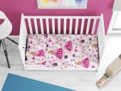 ΣΕΝΤΟΝΙΑ ΕΜΠΡΙΜΕ ΣΕΤ 3 τεμ bebe Princess 390 120X160 Pink 70/30 Cott/Pol