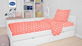 ΣΕΝΤΟΝΙΑ ΕΜΠΡΙΜΕ ΣΕΤ 3 τεμ kids Star 34 160X240 Coral Cotton 100%