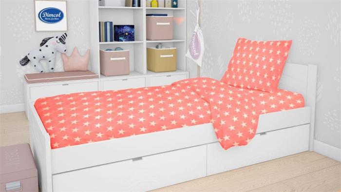 ΣΕΝΤΟΝΙΑ ΕΜΠΡΙΜΕ ΣΕΤ 3 τεμ kids Star 34 160X240 Coral Cotton 100%