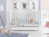 ΠΑΠΛΩΜΑ ΕΜΠΡΙΜΕ bebe Hearts 11 120X160 Grey-Green Cotton 100%