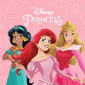 Λαβέτα Νηπιαγωγείου Disney Home Princess 80 30X30 Coral 100% Polyester