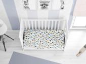 ΚΑΤΩΣΕΝΤΟΝΟ ΜΕ ΛΑΣΤΙΧΟ bebe Hearts 11 0,70X1,40X0,15 Grey-Green Cotton 100%