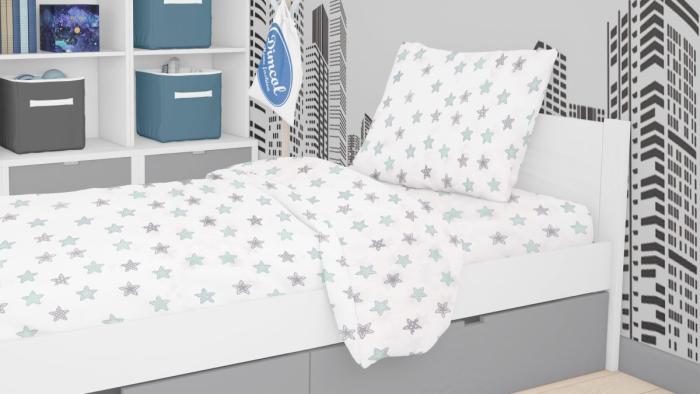 ΣΕΝΤΟΝΙΑ ΕΜΠΡΙΜΕ ΣΕΤ 3 τεμ kids Star 101 160X240 Green Cotton 100%