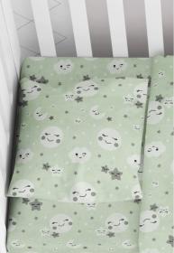 ΜΑΞΙΛΑΡΟΘΗΚΗ ΕΜΠΡΙΜΕ bebe Smile 80 35X45 Green Cotton 100%