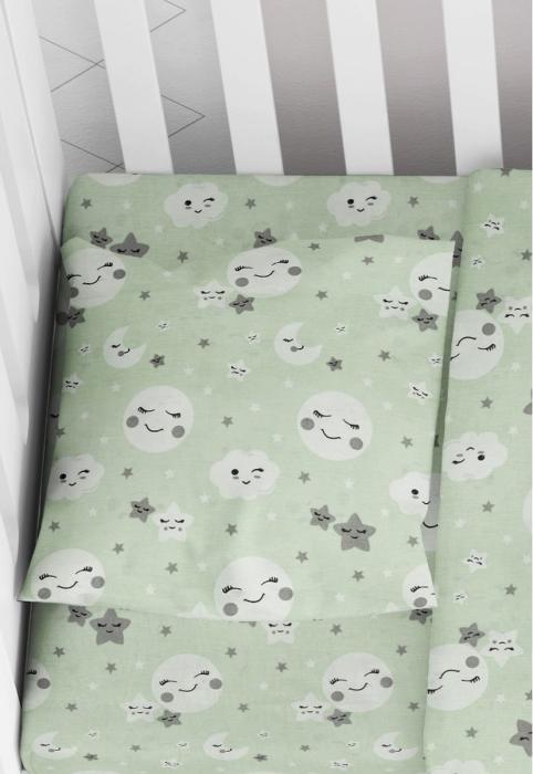 ΜΑΞΙΛΑΡΟΘΗΚΗ ΕΜΠΡΙΜΕ bebe Smile 80 35X45 Green Cotton 100%