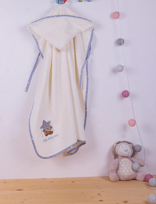 ΚΑΠΑ bebe ΑΣΤΕΡΙ 129 75X85 ΕΚΡΟΥ/ΓΚΡΙ Cotton 100%