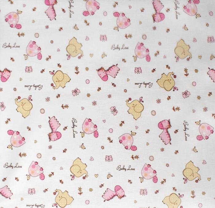 ΣΕΝΤΟΝΑΚΙ ΛΙΚΝΟΥ bebe Elephant 172 80X110 Pink Cotton 100%