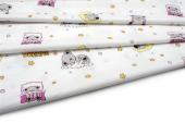 ΣΕΝΤΟΝΙΑ ΕΜΠΡΙΜΕ ΣΕΤ 3 τεμ bebe Sweet Dreams 553 120X160 White-Pink 100% Cotton