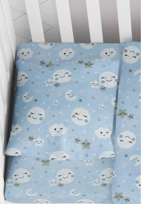 ΜΑΞΙΛΑΡΟΘΗΚΗ ΕΜΠΡΙΜΕ bebe Smile 81 35X45 Blue Cotton 100%