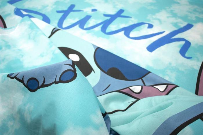 Σεντόνια Σετ 4 τεμ Disney Home Stitch 824 160X240 Turquoise 100% Cotton