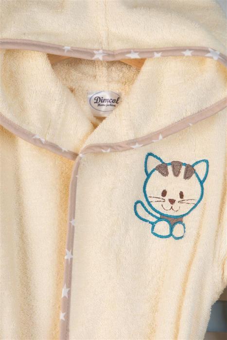 ΜΠΟΥΡΝΟΥΖΙ Με Κέντημα bebe Kitty 138 SIZE:02 Εκρού 100% Cotton