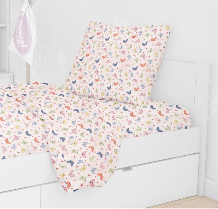 ΜΑΞΙΛΑΡΟΘΗΚΗ ΕΜΠΡΙΜΕ kids Butterfly 49 50X70 Rotary Print Cotton 100%