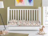 ΚΑΤΩΣΕΝΤΟΝΟ ΜΕ ΛΑΣΤΙΧΟ bebe Dinosaur 515 0,70X1,40X0,15 Beige 100% Cotton