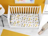 ΣΕΝΤΟΝΙΑ ΕΜΠΡΙΜΕ ΣΕΤ 3 τεμ bebe Honey Bee 545 120X160 White-Yellow 100% Cotton