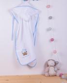 ΚΑΠΑ bebe ΑΣΤΕΡΙ 127 75X85 ΛΕΥΚΟ/ΣΙΕΛ Cotton 100%