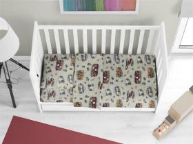 Κατωσέντονο Με Λάστιχο bebe Toys 47 0,70X1,40X0,15 Olive 100% Cotton Flannel