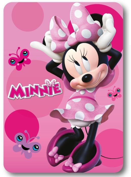 Κουβέρτα Fleece Disney Home Minnie 19 100X140 Pink 100% Polyester