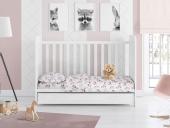 ΣΕΝΤΟΝΙΑ ΕΜΠΡΙΜΕ ΣΕΤ 3 τεμ bebe Unicorn 108 120X160 White-Pink Cotton 100%