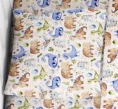 ΜΑΞΙΛΑΡΟΘΗΚΗ ΕΜΠΡΙΜΕ bebe Dinosaur 517 35X45 Sky Blue 100% Cotton