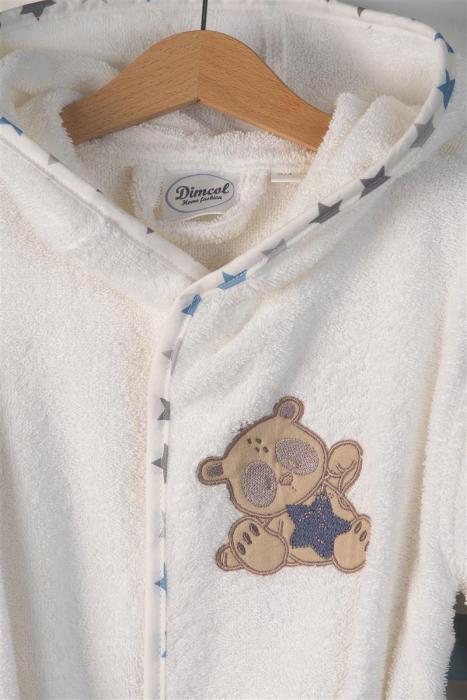 ΜΠΟΥΡΝΟΥΖΙ Με Κέντημα bebe Star Bear 152 SIZE:02 Λευκό 100% Cotton