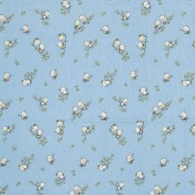 ΠΑΝΑ ΦΑΝΕΛΑ bebe Birds 14 80Χ80 Sky blue Flannel cotton 100%