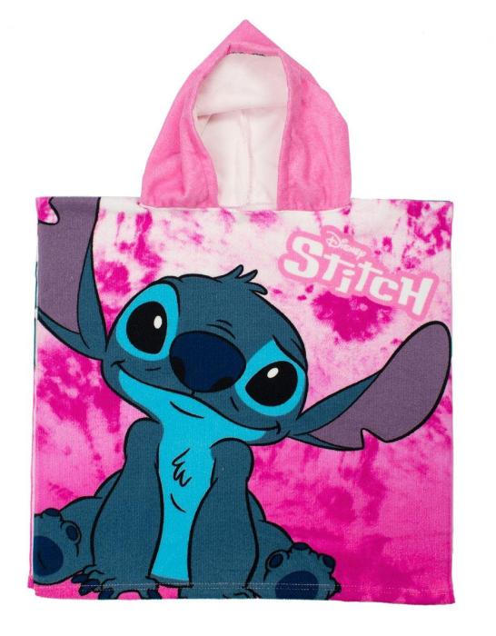 Πόντσο Θαλάσσης Quick Dry Disney Home Lilo & Stitch 22 50X100 Pink 100% Microfiber