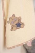 ΚΑΠΑ Με Κέντημα bebe Star Bear 153 75X85 Εκρού 100% Cotton