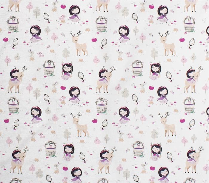 ΣΕΝΤΟΝΑΚΙ ΛΙΚΝΟΥ bebe Lily & Deer 179 80X110 White-Pink Cotton 100%