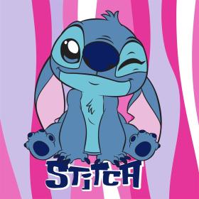 Λαβέτα Νηπιαγωγείου Disney Home Lilo &amp; Stitch 74 30X30 Pink 100% Polyester