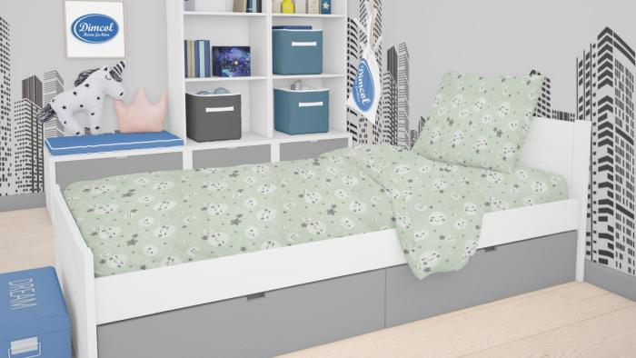 ΣΕΝΤΟΝΙΑ ΕΜΠΡΙΜΕ ΣΕΤ 3 τεμ kids Smile 80 160X240 Green Cotton 100%