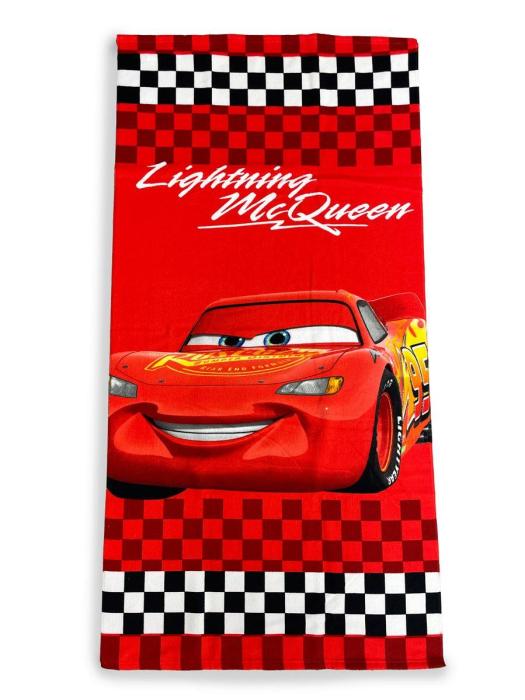 Πετσέτα Θαλάσσης Quick Dry Disney Home Cars 21 70X140 Red 100% Microfiber