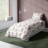 Πάπλωμα Εμπριμέ kids Lion 532 160X240 Beige 100% Cotton