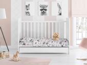 ΠΑΠΛΩΜΑ ΕΜΠΡΙΜΕ bebe Star 122 120X160 Grey-Pink Cotton 100%