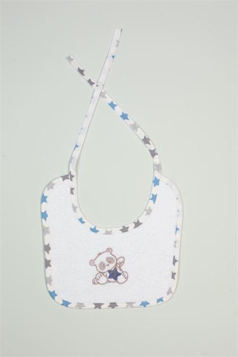 ΣΑΛΙΑΡΑ Με Κέντημα bebe Star Bear 152 25X25 Λευκό 100% Cotton