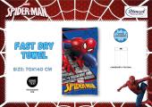 Πετσέτα Θαλάσσης Quick Dry Marvel Spider-Man 97 70X140 Blue 100% Microfiber