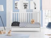 ΣΕΝΤΟΝΙΑ ΕΜΠΡΙΜΕ ΣΕΤ 3 τεμ bebe Windows Multi 177 120X160 Dark blue-White Cotton 100%