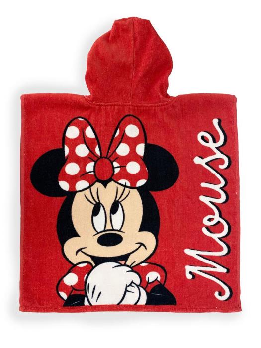 Πόντσο Θαλάσσης Quick Dry Disney Home Minnie 203 50X100 Red 100% Microfiber