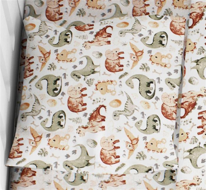 ΜΑΞΙΛΑΡΟΘΗΚΗ ΕΜΠΡΙΜΕ bebe Dinosaur 515 35X45 Beige 100% Cotton